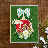 Spellbinders Glimmer Hot Foil Plate & Die from the Glimmer Greetings Collection, Blooming Ornament (GLP-349)