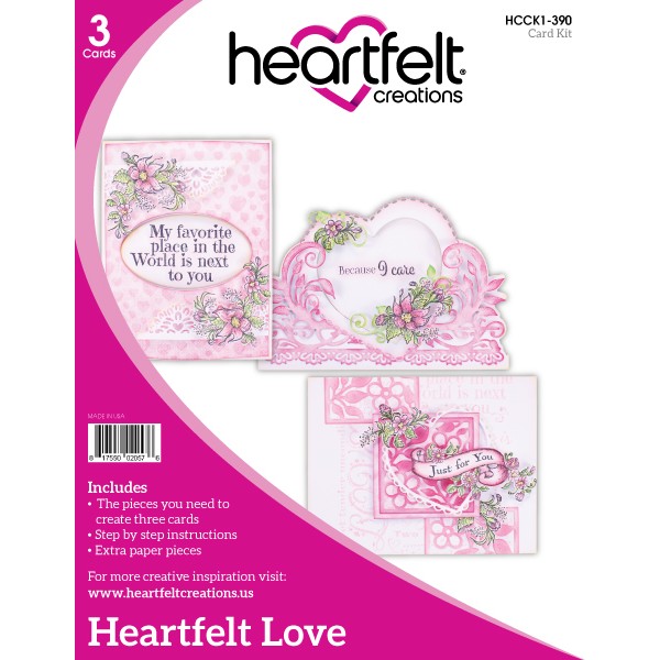 Heartfelt Creations - Heartfelt Love Card Kit - Scrapbooking Fairies
