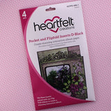 Heartfelt Creations, Pocket & Flipfold Inserts D - Black