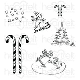 Heartfelt Creations, Candy Cane Cottage Collection, Stamps & Dies Combo, Season of Glee
