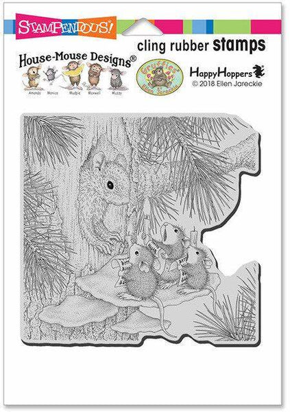 Stampendous, Cling Stamp, Squirrel Singers