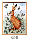 Pink Ink Designs, A5 Clear Stamps Set, Meadow Hare, Fauna Series