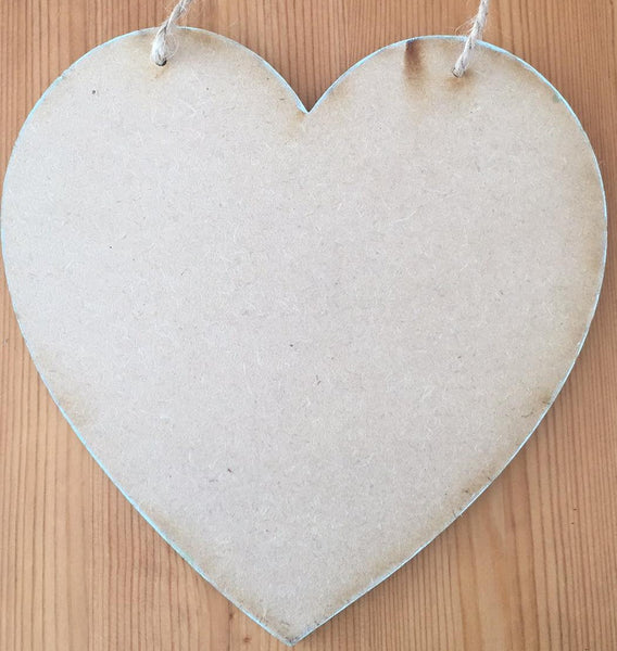 8" Heart-Shaped MDF Board