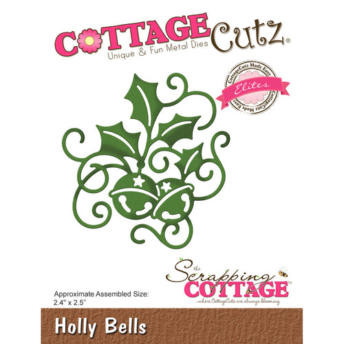 CottageCutz Elites Die, Holly Bells, 2.4"X2.5"