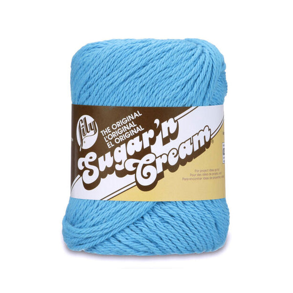 Lily Sugar'n Cream Yarn - Solids, Hot Blue (100% Cotton) – Scrapbooking  Fairies
