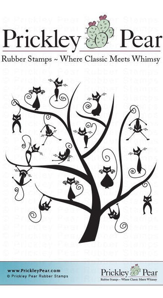 Prickley Pear, Cat Tree - Red Rubber Stamp