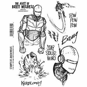 Stampers Anonymous, Brett Weldele, Cling Mount Stamps, Johnny Rivet