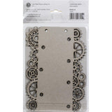 Ciao Bella Album Binding Art Shaped & Carved Pages 5/Pkg, Chains, 8.625"X6.25"