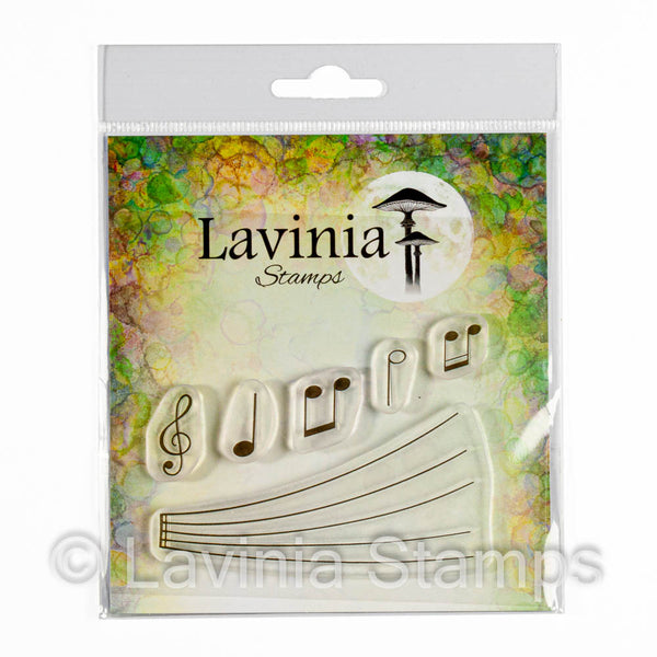 Lavinia Stamp, Musical Notes (large) (LAV738), Clear Stamp
