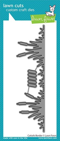 Lawn Fawn, Lawn Cuts Custom Craft Die, Cattails Border