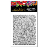 Laurel Burch Carlottas Garden Rubber Stamp - Scrapbooking Fairies