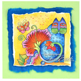 Stampendous, Blossoming Feline, Cling Stamp - Scrapbooking Fairies