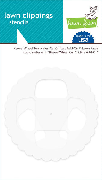 Lawn Fawn, Lawn Clippings Stencils, Reveal Wheel: Car Critters Add-On