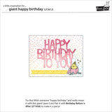 Lawn Fawn, Lawn Cuts Custom Craft Die, Giant Happy Birthday