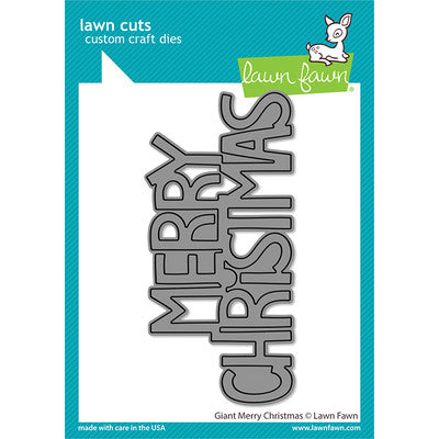 Lawn Fawn, Lawn Cuts Custom Craft Die, Giant Merry Christmas