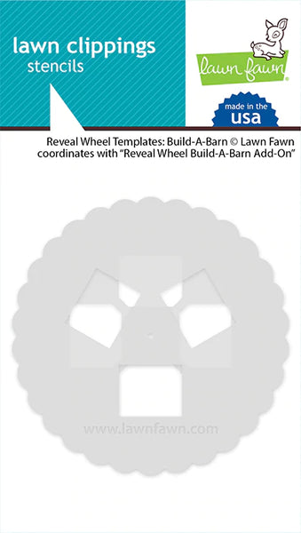 Lawn Fawn, Lawn Clippings Stencils, Reveal Wheel Templates: Build-A-Barn