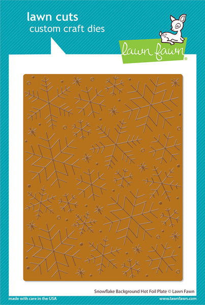 Lawn Fawn, Hot Foil Plate, Snowflake Background (LF2977)
