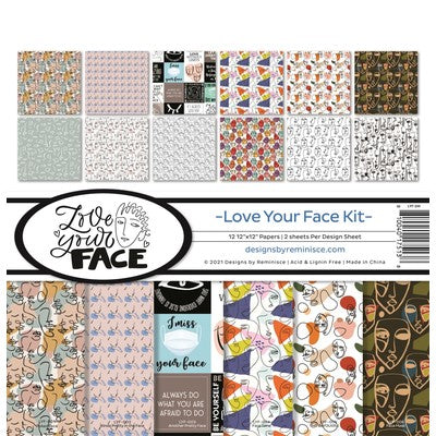 Reminisce Collection Kit 12"X12", Love Your Face