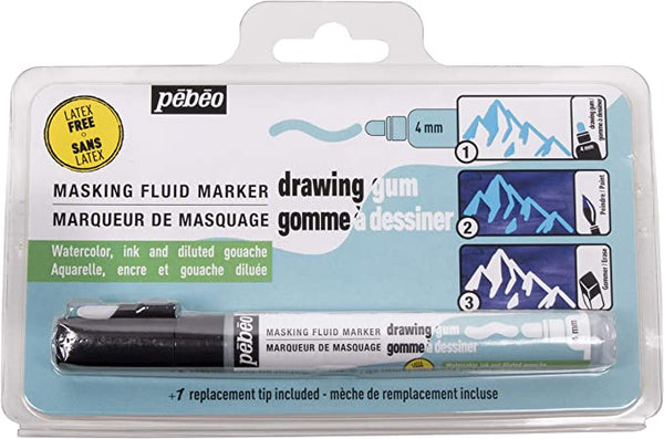 Pébéo, Masking Fluid Marker Drawing Gum (Latex Free), 4mm