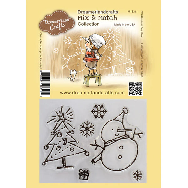 Dreamerland Crafts, Mix & Match Collection, Clear Stamps, Christmas M&M