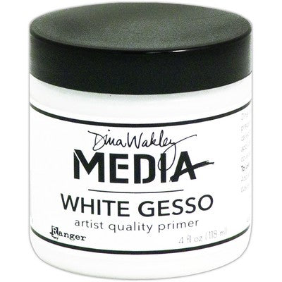 Dina Wakley Media Gesso 4oz Jar, White