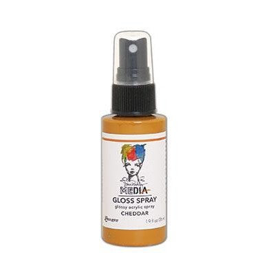Dina Wakley Media Gloss Sprays 2oz, Cheddar