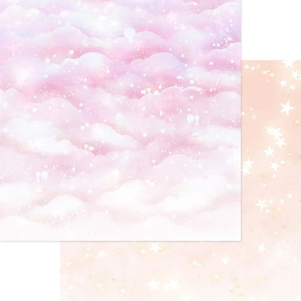 Asuka Studio, Sparkly Sky Double-Sided Cardstock 12"X12", Sorbet