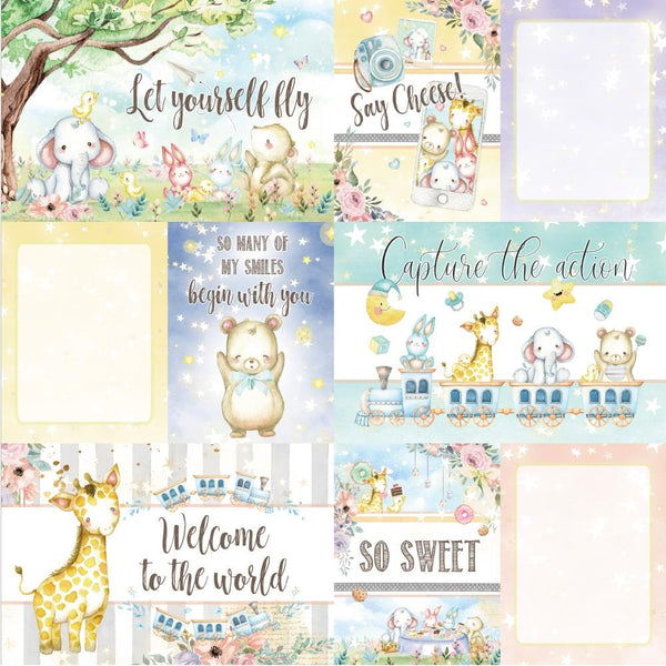 Asuka Studio, Memory-Place Collection, Dreamland Double-Sided Cardstock 12"X12", 4"X6" Journaling Cards #1