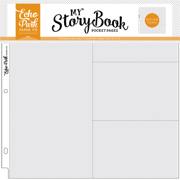 6"x12"/4"x6" Pockets - 12"x12" Pocket Page 10 Sheet Pack - Scrapbooking Fairies