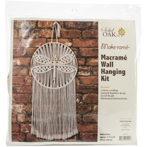 Macramé Wall Hanging Kit, Dragonfly
