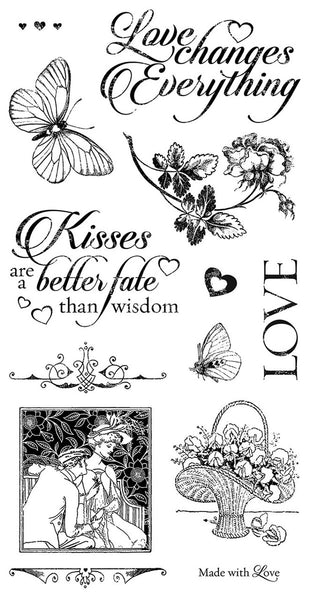 Graphic 45/Hampton Art, Mon Amour 3, Cling Stamps