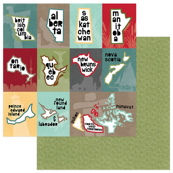 Photo Play, O Canada Collection, Double-Sided Cardstock 12"X12", Native Land