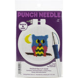 Design Works Punch Needle Kit 3.5" Round, Owl