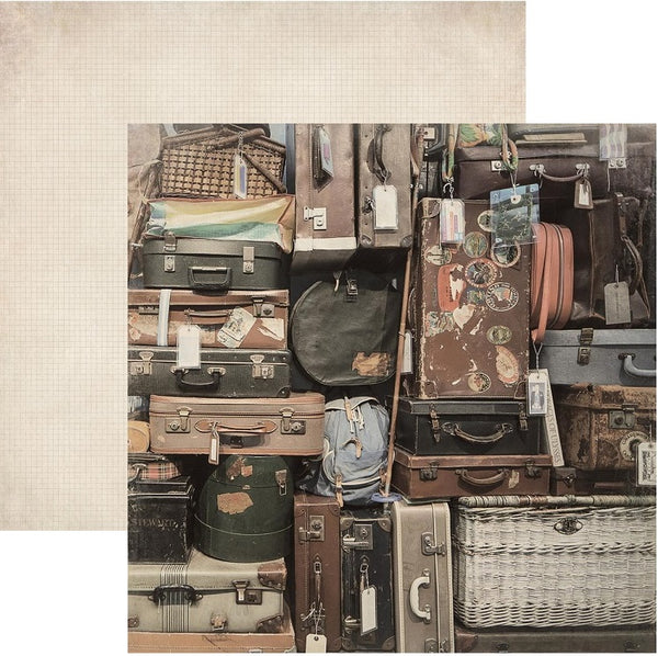 Kaisercraft, Just Landed, Double-Sided Cardstock 12"X12", Baggage