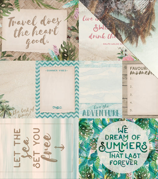 Kaisercraft, Island Escape Double-Sided Cardstock 12"X12", Kahakai