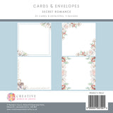 The Paper Boutique, 8" x 8" Cards and Envelopes Collection, Secret Romance (20 sets)
