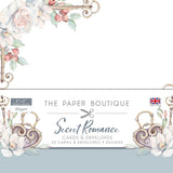 The Paper Boutique, 8" x 8" Cards and Envelopes Collection, Secret Romance (20 sets)