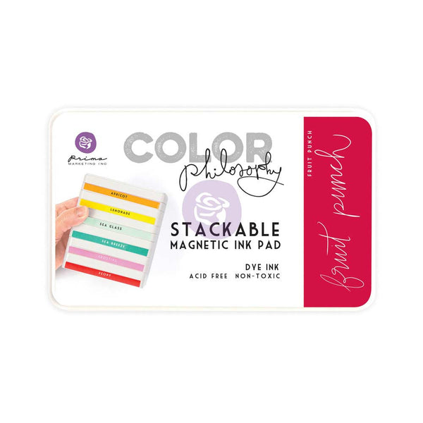 Prima, Magnetic and Stackable Ink Pad, Fruit Punch