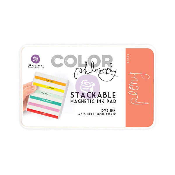 Prima, Magnetic and Stackable Ink Pad, Peony