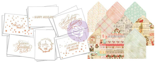 Prima, Watercolor Card Kit, Sweet Peppermint Collection by Frank Garcia, Christmas (27 pieces)