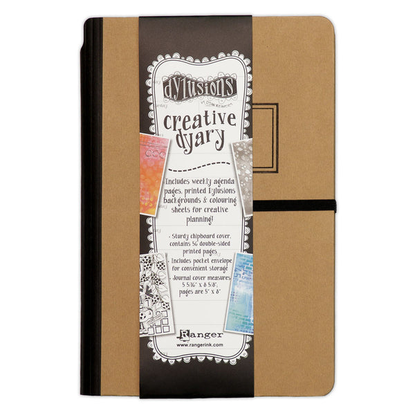 Dyan Reaveley's Dylusions Creative Dyary 5"X8", Kraft W/Black