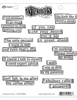 Ranger Dylusions - Fabulous Called Cling Stamps - Scrapbooking Fairies