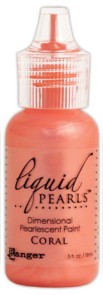 Liquid Pearls Dimensional Pearlescent Paint 0.5oz,, Coral