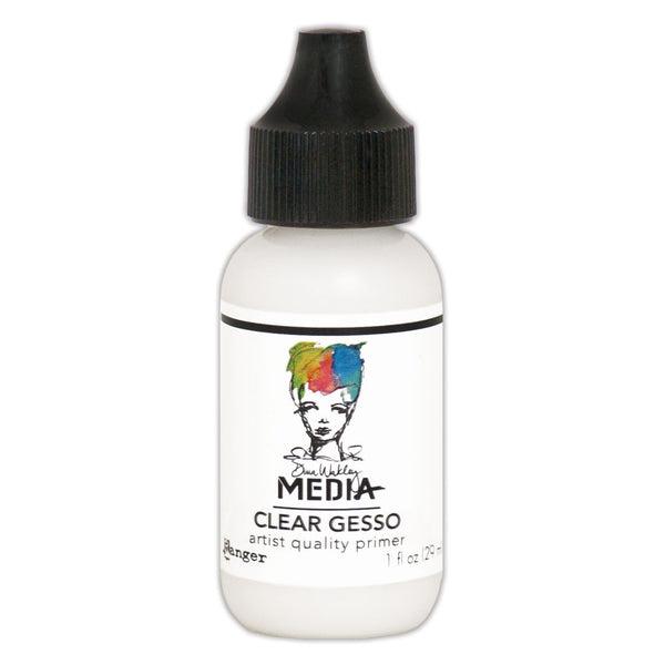 Ranger Dina Wakley, Media, Clear Gesso, 1 oz. - Scrapbooking Fairies