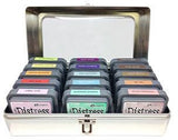 Tim Holtz Distress Ink Pad Storage Tin, Holds 15 - 3"X3" Ink Pads