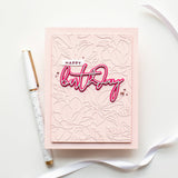 Spellbinders Etched Dies, From Yana's Blooms Collection by Yana Smakula, Layered Script Sentiments (S5-496)