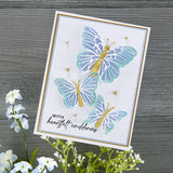 Spellbinders Clear Stamp Set By Bibi Cameron, Butterfly Sentiments- Bibi's Butterflies (STP-081)