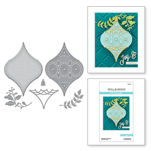 Spellbinders Etched Dies, Stitched Ornament