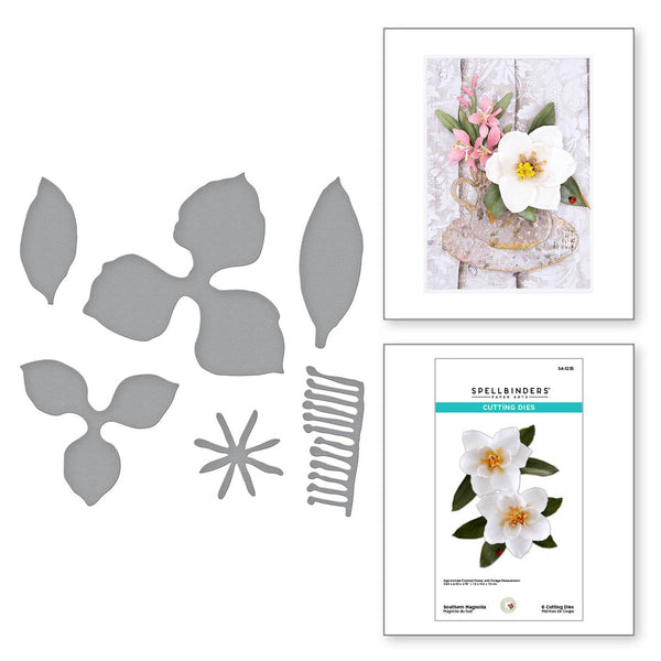 Spellbinders Etched Dies By Susan Tierney-Cockburn, Southern Magnolia -Victorian Garden (S4-1235)