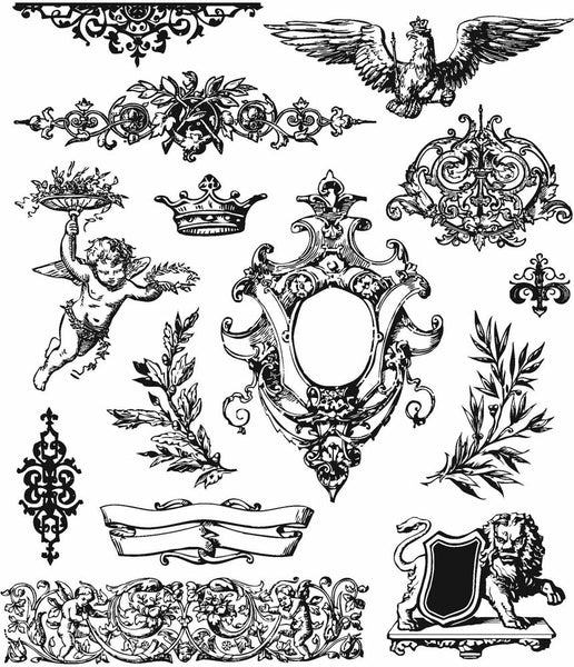 Tim Holtz, Cling Stamps 7"X8.5", Urban Elements (CMS398)
